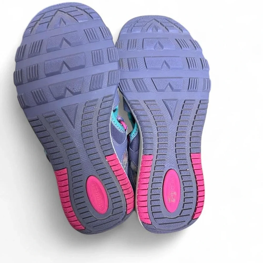 Merrell Kids Hydro Free Roam Water Shoe US 4M Velcro Straps Purple Velcro